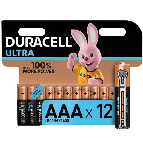 Элемент питания алкалиновый AAA/LR03-12BL Ultra Power (блист.12шт) Duracell Б0038767 детальная картинка
