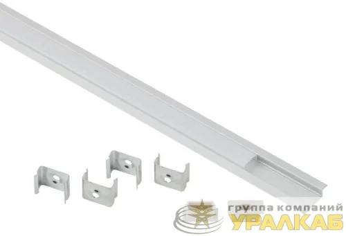 Комплект с врезным анодир. профилем с фланцем CAB251 21х6мм 2м 2206 Эра 