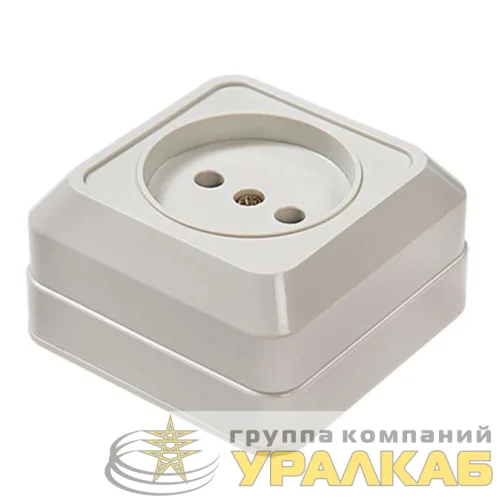 Розетка 1-м ОП Bolleto 7022 16А IP20 бел. ASD / IN HOME 4680005959785 детальная картинка