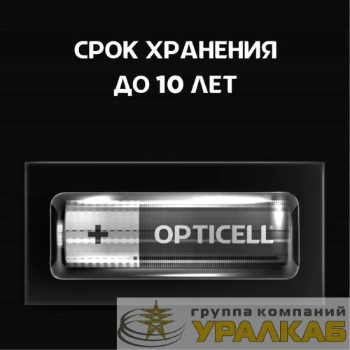 Элемент питания алкалиновый AA/LR6 (блист. 4шт) Basic Opticell 5051001 детальная картинка