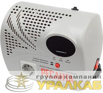Стабилизатор напряжения АСН-500 Н/1-Ц 1ф 0.5кВт настен. с розеткой IP20 релейный Ресанта 63/6/9