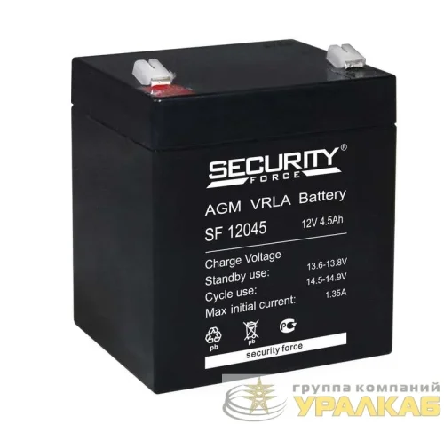 Аккумулятор ОПС 12В 4.5А.ч  Security Force 4614030010004