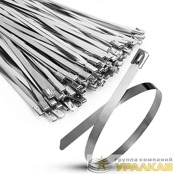 Хомут кабельный 4.6х100 сталь ANSI 304 TOKOV ELECTRIC TKE-HM304-4.6-100-N/100