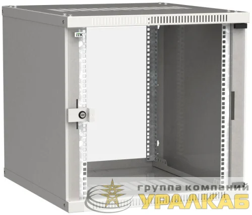 Шкаф LINEA WE 12U 600х600мм дверь стекло сер. ITK 
