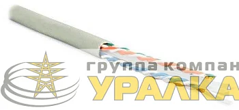 Кабель витая пара U/UTP кат.6 4х2х23AWG solid PVC UUTP4-C6-S23-IN-PVC-GY-305 сер. (м) Hyperline 42047
