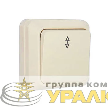 Переключатель проходной 1-кл. ОП Олимп 10А IP20 сл. кость UNIVersal Б-О0025