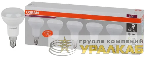 Лампа светодиодная LED Value LVR60 7SW/830 грибовидная матовая E14 230В 2х5 (уп.5шт) OSRAM 4058075583931 детальная картинка