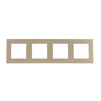 Рамка 4-м Simon24 шампань 