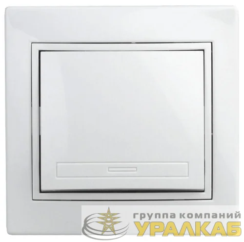 Выключатель 1-кл. СП Plano 10А IP20 1-101-01 250В бел. Intro 