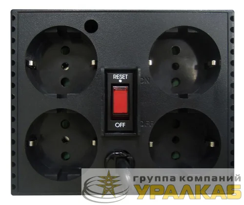 Стабилизатор напряжения TCA-1200 600Вт 1200В.А черн. POWERCOM 