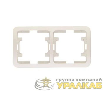Рамка 2-м Mimoza горизонт. бел. Makel 22012