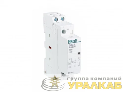Контактор модульный МК-103 2НО 25А 230В DEKraft 18064DEK детальная картинка Контактор модульный МК-103 2НО 25А 230В DEKraft 18064DEK детальная картинка