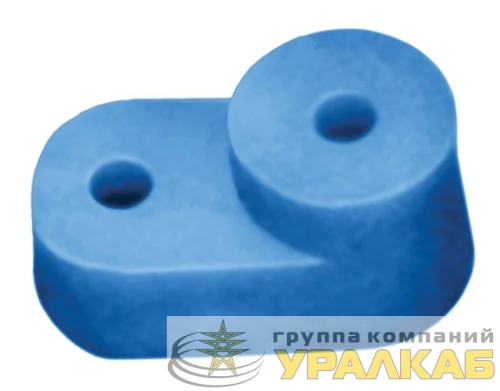 Изолятор угловой для нулевой шины син. IEK YIS32 детальная картинка