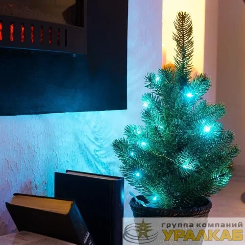 Елочка 45см IP20 литая в пластик. горшочке Neon-Night 