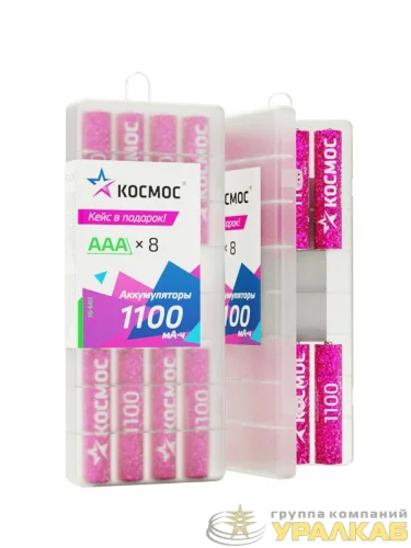 Аккумулятор AAA/R03 1100мА.ч Ni-MH 8B (уп.8шт) КОСМОС KOCR03NIMH1100mAh8B детальная картинка