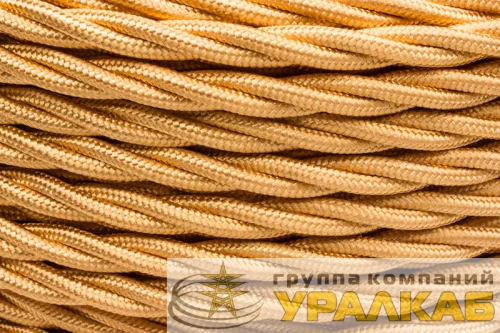 Провод ретро 2х2.5 глянец зол. (уп.50м) Bironi B1-425-079-50 детальная картинка
