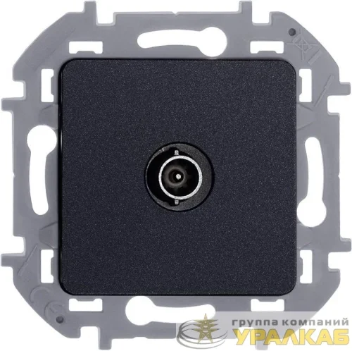 Розетка телевизионная проходная TV Inspiria 14дБ 5-862мГц механизм антрацит IEK 