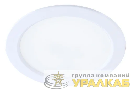 Светильник светодиодный DownL 12Вт 180-265В 4000К кругл. панель бел. КОСМОС 