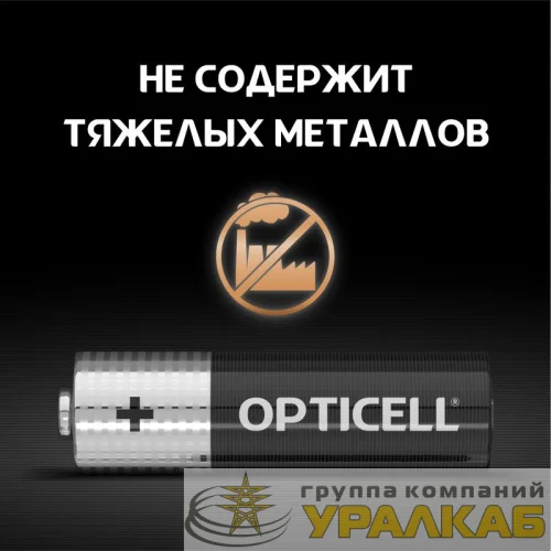 Элемент питания алкалиновый AA/LR6 (блист. 4шт) Basic Opticell 5051001 детальная картинка