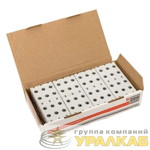Клемма силовая вводная тройная КСВ 16-50кв.мм сер. PROxima EKF plc-kvs3-16-50-grey детальная картинка