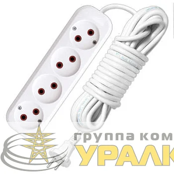 Удлинитель 4х7м без заземл. 10А IP20 У6-766М ПВС 2х1 UNIVersal 766М-07