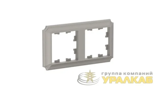 Рамка 2-м AtlasDesign Antique универс. шампань SE 