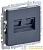 Розетка компьютерная 2-м СП BRITE RJ45 кат.5E РК10-2-БрМ механизм маренго IEK BR-K20-1-K35