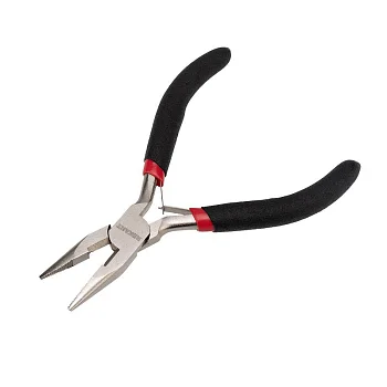 Тонкогубцы мини 120мм авторазжим обливные рукоятки никелир. Rexant 