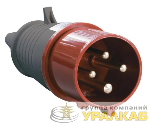 Вилка эл. каб. 32А 3P+PE 380В IP44 ССИ-024 IEK PSR02-032-4 детальная картинка