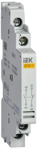 Контакт дополнительный 1НО+1НЗ ДК32-11 IEK DMS11D-AU11 детальная картинка