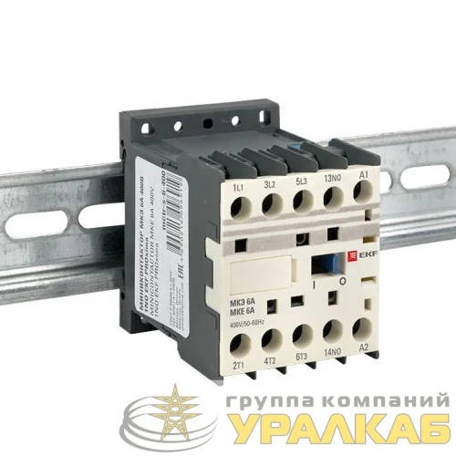 Мини-контактор МКЭ 6А кат. 400В AC 1НО PROxima EKF Mctr-s-6-400 детальная картинка