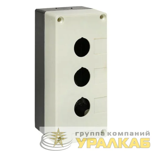 Корпус КП 103 3 кнопки белый EKF cpb-103-w детальная картинка