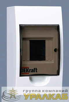 Корпус навесной ЩРН-П-4 20х11х9 4мод.IP41 пластик. DEKraft 
