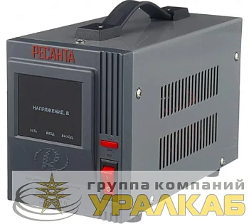 Стабилизатор напряжения АСН-1000/1-Ц 1ф 1кВт IP20 релейный Ресанта 63/6/2