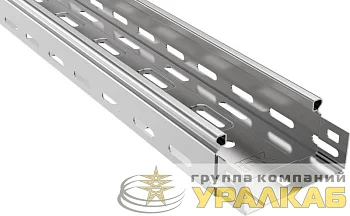 Лоток листовой перфорированный 100х50 L3000 сталь 0.7мм IEK CLP10-050-100-3