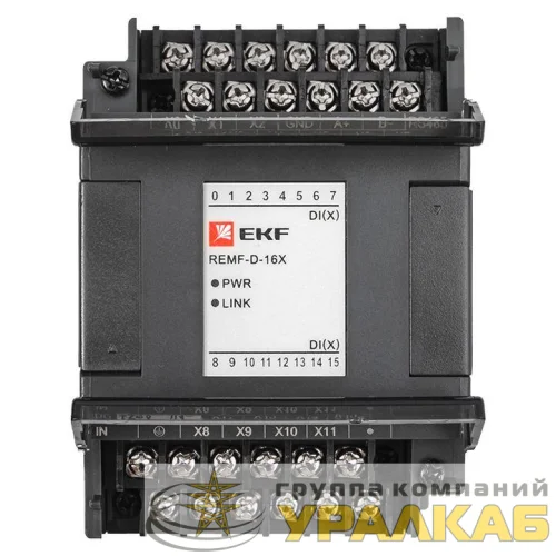 Модуль дискретного ввода REMF 16 PRO-Logic EKF REMF-D-16X детальная картинка