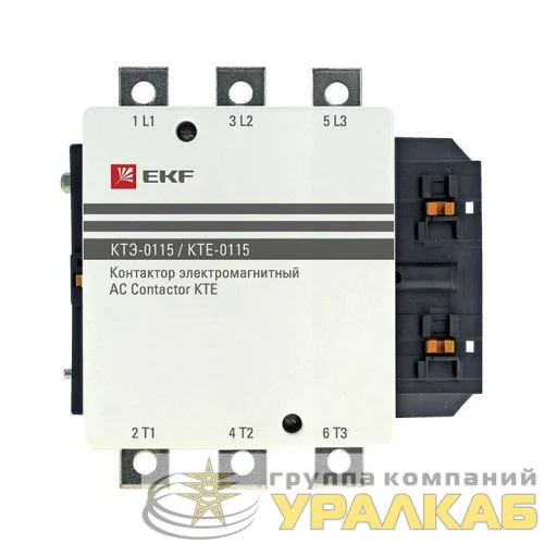 Контактор КТЭ 115А кат. 230В AC 1НО EKF ctr-b-115 детальная картинка