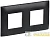 Рамка 2-м SKANDY SK-F02Bl черн. IEK 
