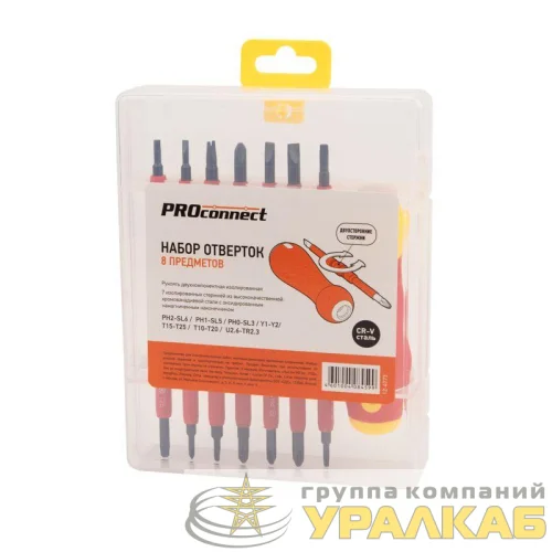 Набор отверток (8 предметов) Proconnect 