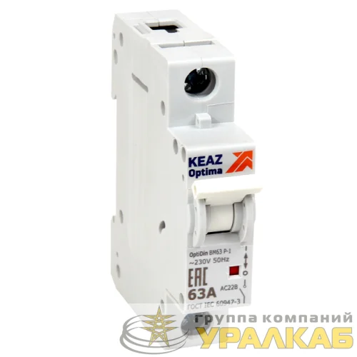 Выключатель нагрузки модульный 1п 40А OptiDin BM63Р УХЛ3 КЭАЗ 