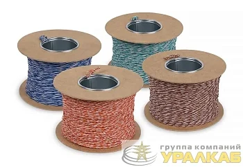 Кабель витая пара кроссировочная неэкранир. U/UTP кат.5E 1 пара 24 AWG ОЖ solid без общей внешн. оболочки корич. (уп.500м) Cabeus 