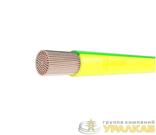 Провод ПуГВнг(А)-LS 1х6 450/750В Ж/З (бухта) (м) Цветлит 