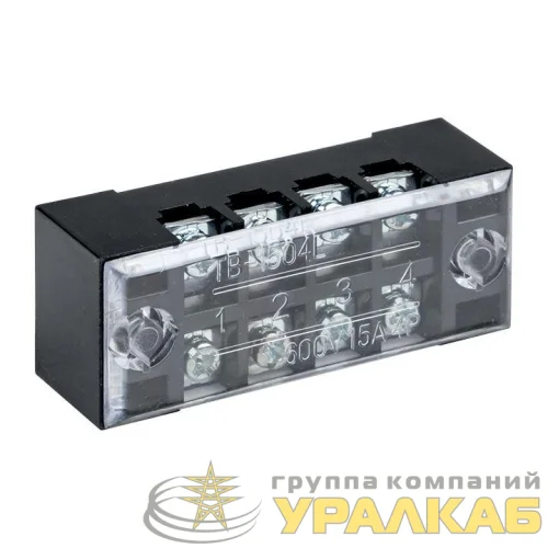 Терминал клеммный TB-1504 до 1.5кв.мм 15А 4 клеммные пары EKF tb-1504 детальная картинка