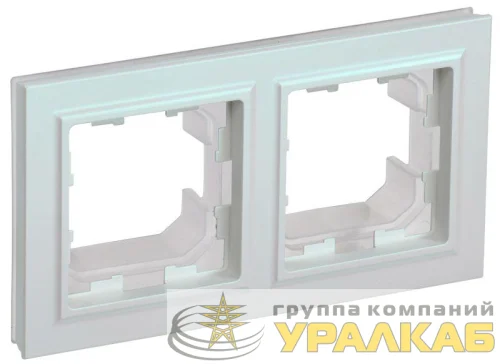 Рамка 2-м IP44 BRITE РУ-2-БрЖ-44 жемчуж. IEK BR-M22-44-K36 детальная картинка