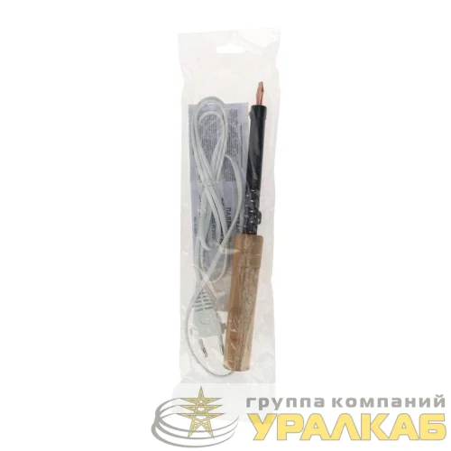 Паяльник ЭПСН 220В 65Вт дерев. ручка ПД Rexant 12-0265 детальная картинка