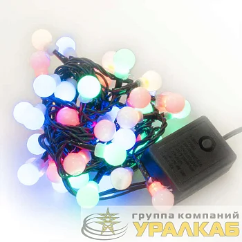 Гирлянда "Цветные шарики" LDBL048M-10-C 48 светодиод. контроллер 2.4м разноцв. SHLights 