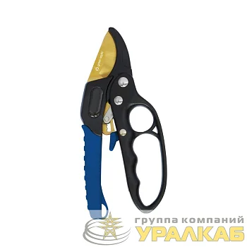 Секатор контактный с храповым механизмом Green Apple 
