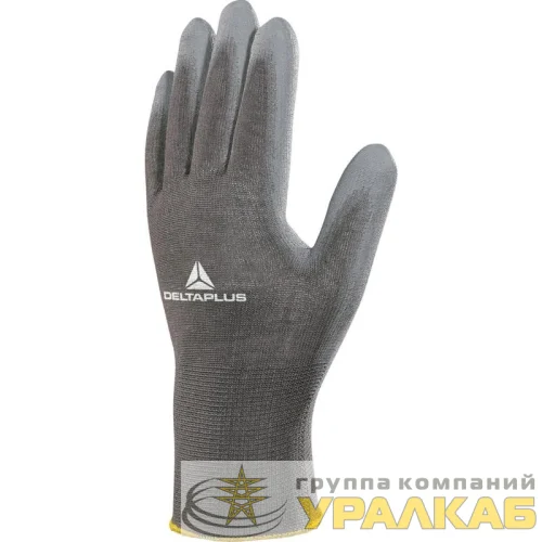 Перчатки полиэстеровые с полиуретановым покрытием VE702PG размер 9 Delta Plus VE702PG09 детальная картинка