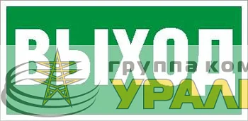 Пиктограмма "Выход" ПЭУ 010 130х260 СТ 2502000270