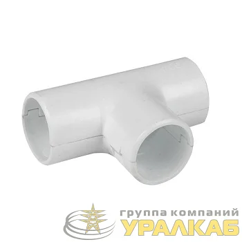 Тройник соединительный для трубы 16мм бел. Plast EKF tr-t-16w-r